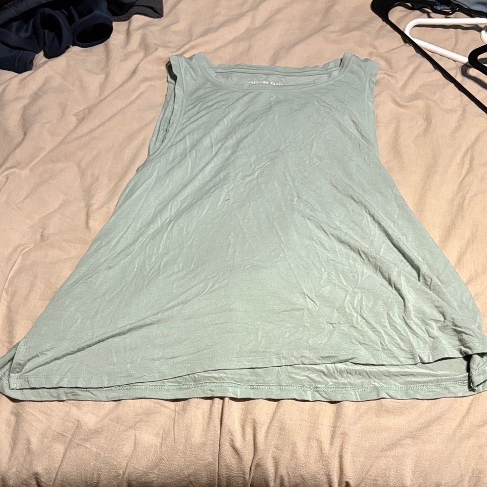 American Eagle Outfitters Light Green Tank Top